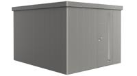 Biohort Neo 4C metalen tuinhuis enkele deur kwartsgrijs 292x348 cm- Plat dak- Metaal- Biohort - thumbnail