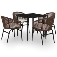 5-delige Tuinset bruin - thumbnail