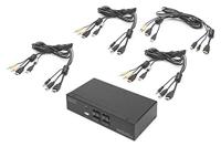 Digitus DS-12880 KVM-switch 4 + 1 poorten HDMI 3840 x 2160 Pixel - thumbnail