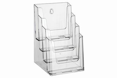 Folderhouder Europel 4 vaks A5 transparant