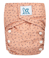 Bumbuns Easy Herbruikbare Luier Dandelion Apricot Klittenband - thumbnail