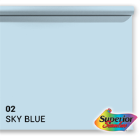 Superior achtergrondpapier 02 sky blue 1,35 x 11m - thumbnail