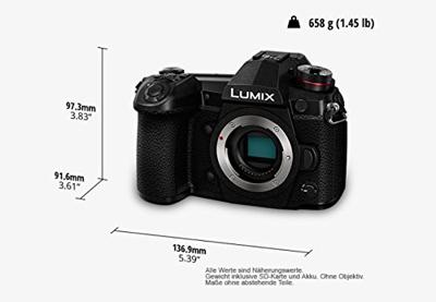 Panasonic Lumix DC-G9 MILC body 20,3 MP Live MOS 5184 x 3888 Pixels Zwart