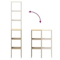 Boekenkasten 2 st 30x30x80 cm bewerkt hout sonoma eiken - thumbnail