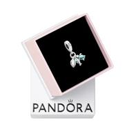 Pandora 791697C01 Hangbedel Fish-Sea Turtle-Conch zilver-muranoglas-emaille turquoise - thumbnail