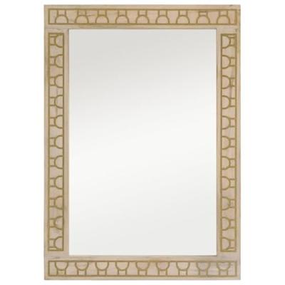 VidaXL Badkamerspiegel 50x70x2,5 cm massief mangohout en glas