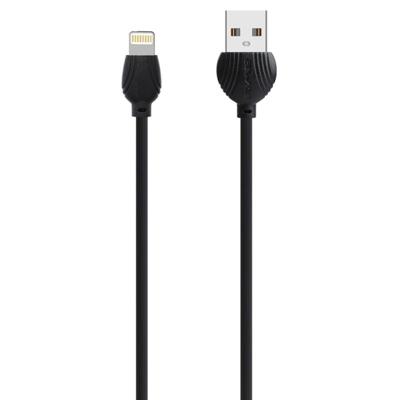 awei CL-63 2 in 1 2.5 A 8 pin opladen + transmissie aluminium legering data kabel lengte: 1M (zwart)