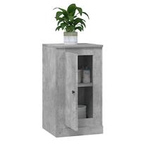 Dressoir 37,5x35,5x67,5 cm bewerkt hout betongrijs - thumbnail