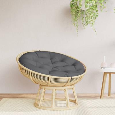 VidaXL Zitkussen rond ø 100x11 cm oxford stof antracietkleurig VidaXL Zitkussen rond ø 100x11 cm oxford stof antracietkleurig