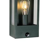 QAZQA Buiten wandlamp donker groen met bewegingsmelder IP44 - - thumbnail