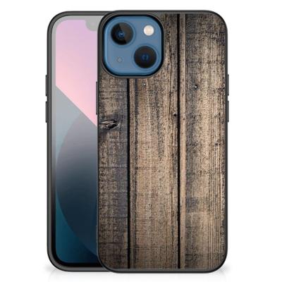 Apple iPhone 13 mini Houten Print Telefoonhoesje Steigerhout Apple iPhone 13 mini Houten Print Telefoonhoesje Steigerhout