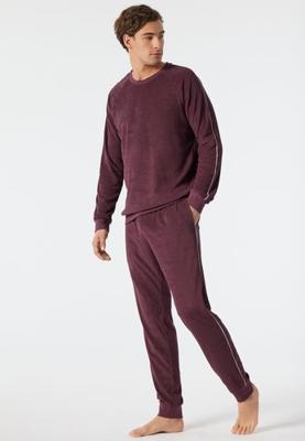 Schiesser Schiesser Pyjama Long wine red 178036 56/XXL