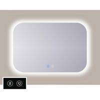 Spiegel Sanicare TuTTi Rechthoek Afgerond 85 cm met LED Ambiance Rondom en Spiegelverwarming - thumbnail