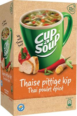 Cup-a-Soup Unox Thaise pittige kip 21x175ml Cup-a-Soup Unox Thaise pittige kip 21x175ml