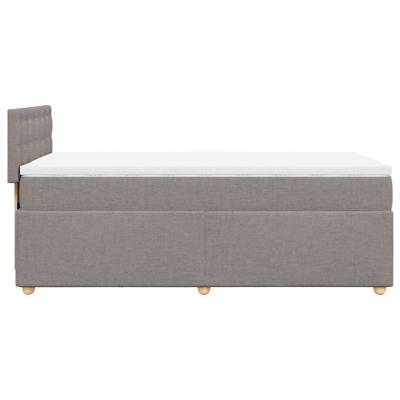 Boxspring met matras stof taupe 180x200 cm