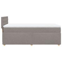 Boxspring met matras stof taupe 120x200 cm - thumbnail