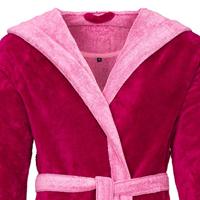 Vossen Vossen Badjas Poppy cranberry/light fuchsia M - thumbnail