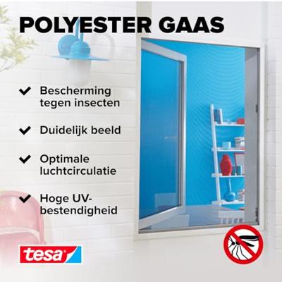 tesa STANDARD 55670-00020-03 Vliegenhor (b x h) 1000 mm x 1000 mm Wit 1 stuk(s)