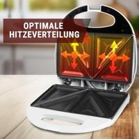 Clatronic ST 3477 sandwich maker 750 W Wit - thumbnail