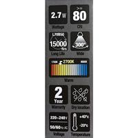 Integral LED lamp G9 230V LED 3W 2700K dimbaar - thumbnail