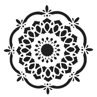 The Crafter's Workshop • sjabloon handcut blossom 15,2x15,2cm