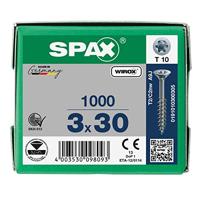 SPAX 880910190030030 R 88091 Senkkopf/T-STAR TG Verzonken houtschroef 3 mm 30 mm T-STAR plus Staal WIROX 1000 stuk(s) - thumbnail