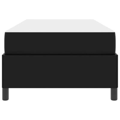 Bedframe met matras met matras Zwart 80 x 200 cm Kunstleer