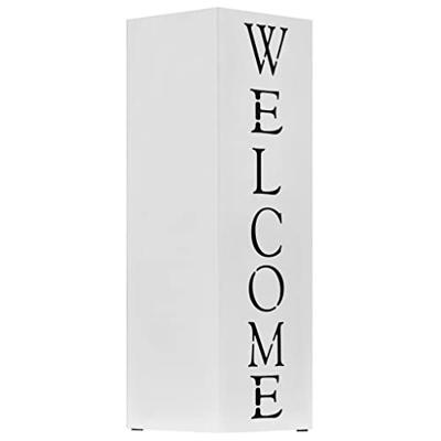 Parapluhouder Welcome staal wit - thumbnail