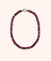 Bonnie Studios Phil burgundy ketting - thumbnail