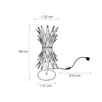 QAZQA Art Deco tafellamp goud - Wesley - thumbnail