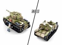 Sluban wwii - italiaanse tank 2in1 - thumbnail