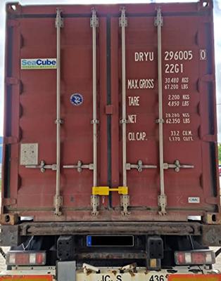 IWH 019801 Containerslot, Diefstalbescherming Geel