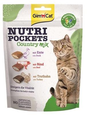 GIMCAT NUTRI POCKETS COUNTRY MIX 150 GR GIMCAT NUTRI POCKETS COUNTRY MIX 150 GR