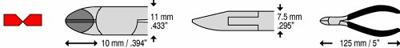 C.K T3779D 115 ESD Zijkniptang Zonder facet 125 mm C.K T3779D 115 ESD Zijkniptang Zonder facet 125 mm