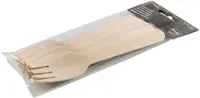 Bamboe vork 12 stuks - thumbnail