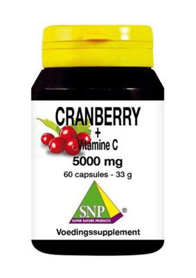 SNP Cranberry vitamine C 5000mg 60 Vegetarische capsules SNP Cranberry vitamine C 5000mg 60 Vegetarische capsules