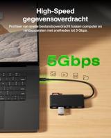 Belkin USB C Hub, 7-poorts USB C Adaptor voor 4K@60Hz HDMI Display, SD + MicroSD, 100W PD, Snelle Gegevensoverdracht (5Gbps), meerpoorts USB Hub - voor MacBook, iPad Pro, Chromebook - HDMI 2.0 - Zwart - thumbnail