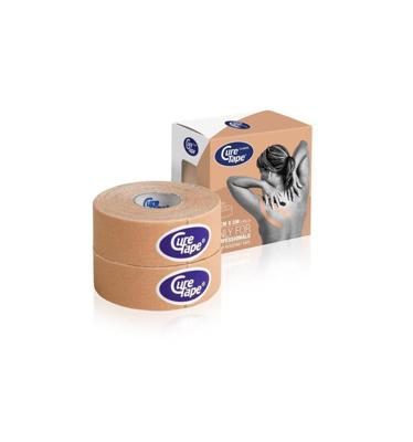 Kinesiotape 2.5cm x 5mtr beige 2 Stuks Kinesiotape 2.5cm x 5mtr beige 2 Stuks