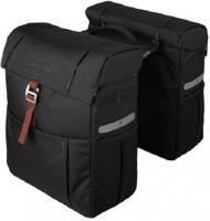 Gazelle dubbele fietstas met mik adapter 37 liter 31 x 40 x 15 (2x) zwart/bruin - thumbnail