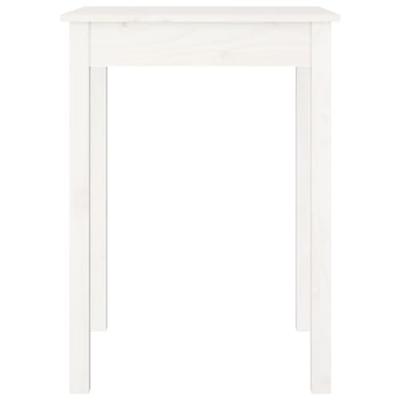 Eettafel 55x55x75 cm massief grenenhout wit Eettafel 55x55x75 cm massief grenenhout wit