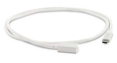 LMP - USB 3.1 (m) naar USB-C (f), max. 5 Gbit/s, 3A, 1 meter, zilver