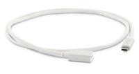 LMP - USB 3.1 (m) naar USB-C (f), max. 5 Gbit/s, 3A, 1 meter, zilver - thumbnail