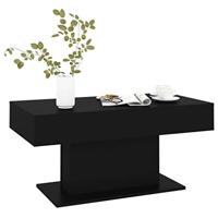 Salontafel 96x50x45 cm spaanplaat zwart - thumbnail