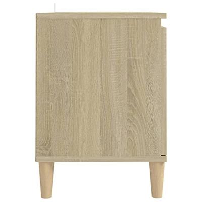 Tv-meubel met houten poten 103,5x35x50 cm sonoma eikenkleurig