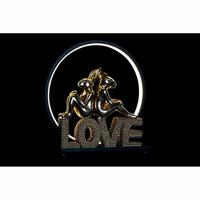 Verlichte decoratie DKD Home Decor Love Hars Konijn love 30 x 11 x 31,5 cm - thumbnail