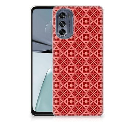 Motorola Moto G62 5G | TPU bumper | Batik Rood Motorola Moto G62 5G | TPU bumper | Batik Rood
