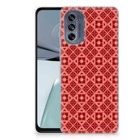 Motorola Moto G62 5G | TPU bumper | Batik Rood - thumbnail