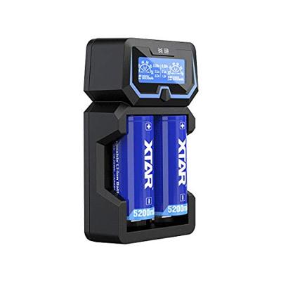 XTAR X2 Lader voor Li-ion 18650 cilindrische batterijen