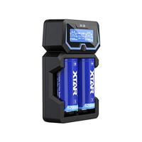 XTAR X2 Lader voor Li-ion 18650 cilindrische batterijen - thumbnail