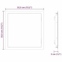 Toegangs paneel Wit 30 x 30 cm Staal - thumbnail